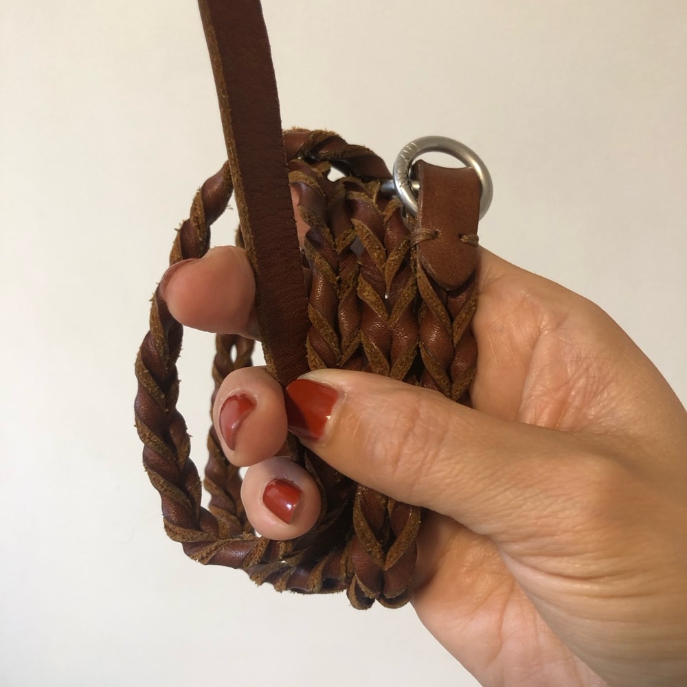 Nixon Braided Leather Belt Strap